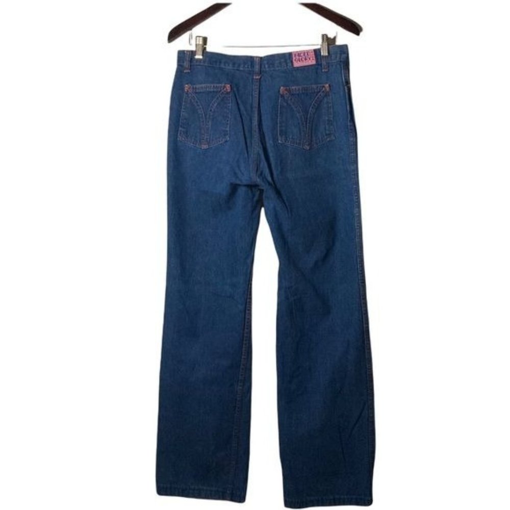 1970s Faded Glory By Appendagez Wide Leg Blue Jea… - image 1